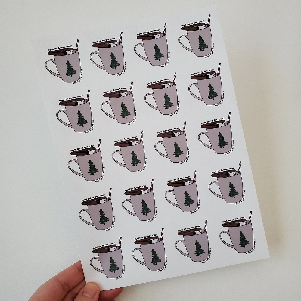 LB053 Merry PoshMas Holiday Sticker [Price Firm] - Picture 3 of 10